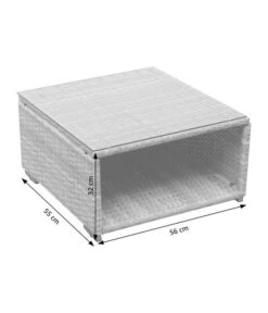 Dehner Balkonset Como, 4-teilig -Gartenmöbel Verkauf 6894166 WE DE 002 BalkonSetComoSkizze