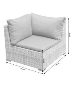 Dehner Balkonset Como, 4-teilig -Gartenmöbel Verkauf 6894166 WE DE 003 BalkonSetComoSkizze