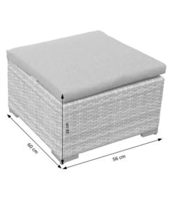 Dehner Balkonset Como, 4-teilig -Gartenmöbel Verkauf 6894166 WE DE 005 BalkonSetComoSkizze