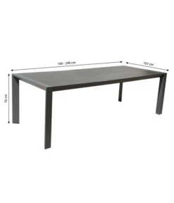 Dehner Ausziehtisch Cleveland, Ca. B160-240/H76/T101 Cm -Gartenmöbel Verkauf 6895379 WE BG 001 AusziehtischClevelandNEU