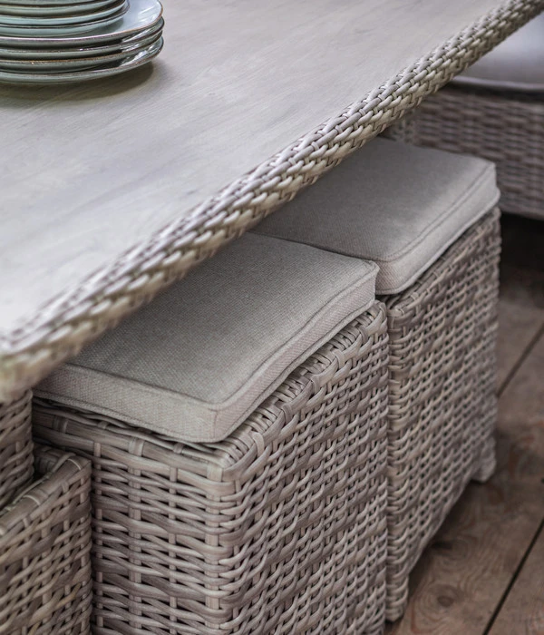 Dehner Geflechtlounge Bologna, 5-teilig 10 Dehner Geflechtlounge Bologna, 5-teilig - Image 10