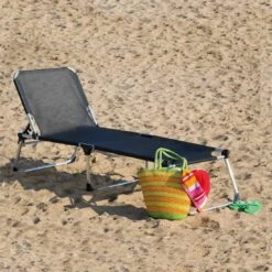 Siena Garden Dreibeinliege XXL Aluminium/Textilene Silber/Schwarz -Gartenmöbel Verkauf 690913 3