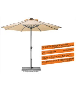 Schneider Sonnenschirm Rooftop, Rund, Ca. Ø350 Cm 13 Schneider Sonnenschirm Rooftop, Rund, Ca. Ø350 Cm -Gartenmöbel Verkauf 6953442 WE IG 001 SchneiderSonnenschirmRooftop350natur1