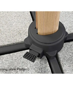 Schneider Ampelschirm Rhodos Twist Woody, Quadratisch, Ca. B300/T300 Cm -Gartenmöbel Verkauf 6953467 WE DE 005 SchneiderAmpelschirmRhodosTwistWoodynatur