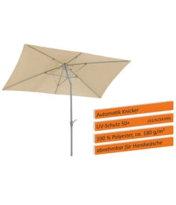 Schneider Sonnenschirm Porto, Rechteckig, Ca. B300/T200 Cm -Gartenmöbel Verkauf 6953582 WE IG 001 SchneiderSonnenschirmPorto300x200natur