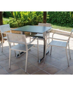 ALCO Gartentisch Gastro -Gartenmöbel Verkauf 6986483 WE MO 001 Gastrotisch80x80Anthrazit