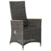Zebra Status Gartensessel Geflecht Anthrazit