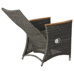 Zebra Status Gartensessel Geflecht Anthrazit -Gartenmöbel Verkauf 761346 5