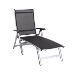 MWH Elements Klappliege Aluminium/Textilene Silber/Anthrazit