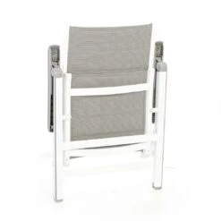 MWH Futosa Klappsessel Aluminium/Textilene Polarweiß/Grau -Gartenmöbel Verkauf 833836 3