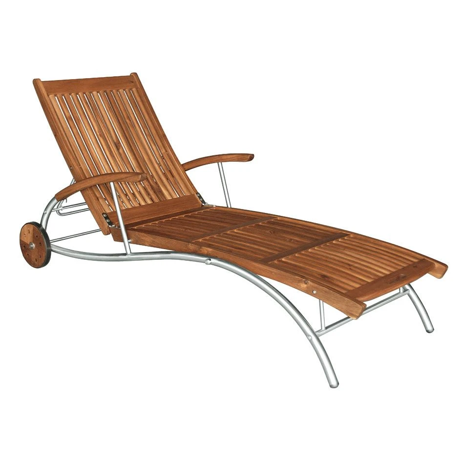 Balke SINGAPUR I Gartenliege Edelstahl/Akazie Geölt 1 Balke SINGAPUR I Gartenliege Edelstahl/Akazie Geölt