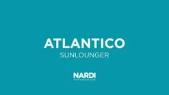 Nardi Atlantico Gartenliege Kunststoff/Textilene Taupe