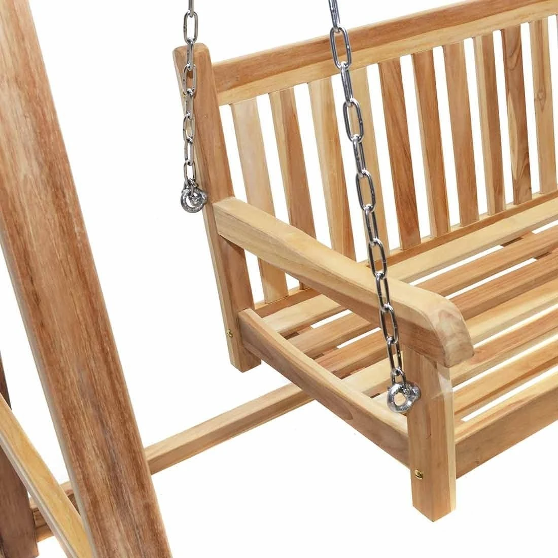 Ploß Virginia Schaukelbank Eco-Teak / Ohne Gestell Natur 2 Ploß Virginia Schaukelbank Eco-Teak / Ohne Gestell Natur - Image 2