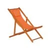 Siena Garden Faro Beach-Liegestuhl Holz/Textilene Orange