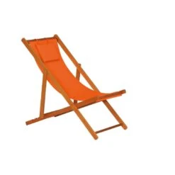 Siena Garden Faro Beach-Liegestuhl Holz/Textilene Orange -Gartenmöbel Verkauf 868981 12