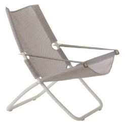 Emu Snooze Liegestuhl Stahl/Textilene Weiß/Eis