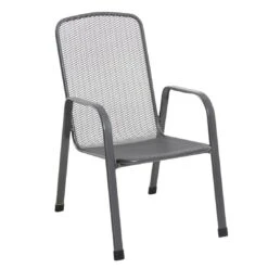 MWH Savoy Basic Stapelsessel Streckmetall Eisengrau