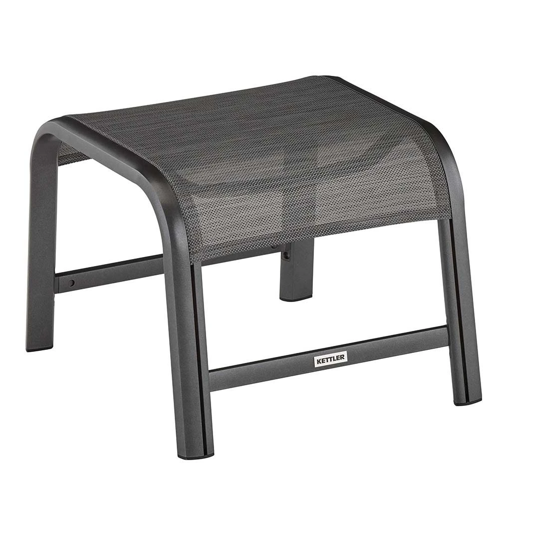 Kettler Forma II Hocker Aluminium/Textilene Anthrazit 1 Kettler Forma II Hocker Aluminium/Textilene Anthrazit