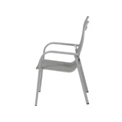 MWH Fabulo Stapelsessel Aluminium/Textilene Silber/Grau -Gartenmöbel Verkauf 925367 3