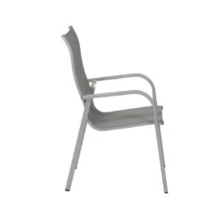 MWH Fabulo Stapelsessel Aluminium/Textilene Silber/Grau -Gartenmöbel Verkauf 925367 6