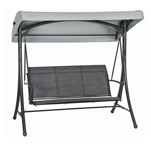 Siena Garden Livorno Hollywoodschaukel Stahl/Ranotex®Faser Anthrazit/Silber-Anthrazit -Gartenmöbel Verkauf 933133 1