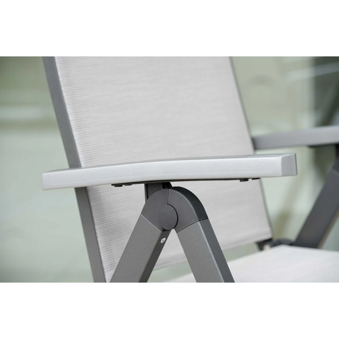 Stern New Top Klappsessel Aluminium/Textilene Anthrazit/Silber 2 Stern New Top Klappsessel Aluminium/Textilene Anthrazit/Silber - Image 2