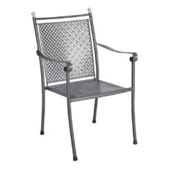 Royal Garden Excelsior Niederlehner-Stapelsessel Streckmetall Eisengrau