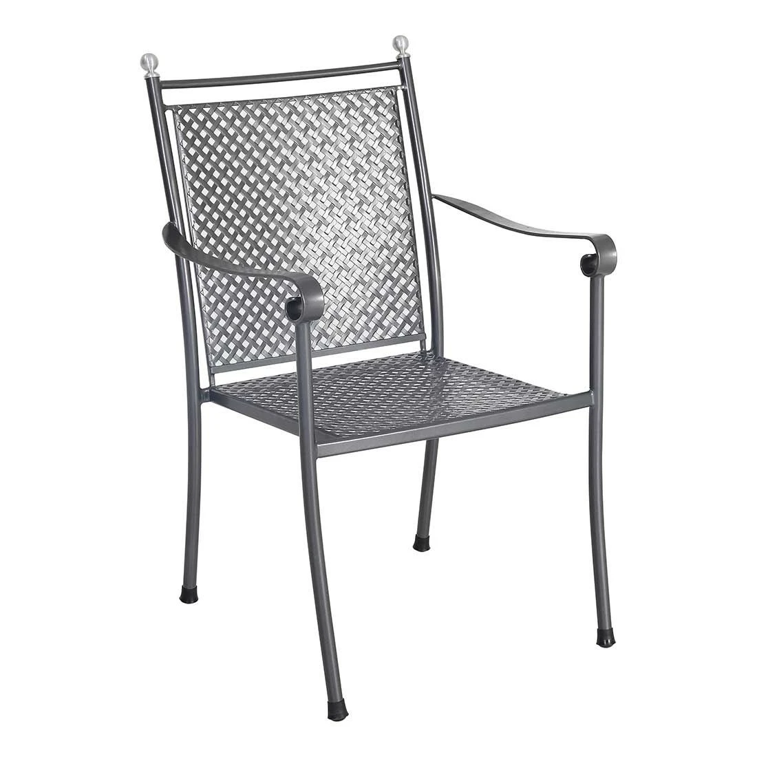 Royal Garden Excelsior Niederlehner-Stapelsessel Streckmetall Eisengrau 1 Royal Garden Excelsior Niederlehner-Stapelsessel Streckmetall Eisengrau