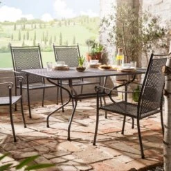 Royal Garden Excelsior Hochlehner-Stapelsessel Metall Eisengrau 7 Royal Garden Excelsior Hochlehner-Stapelsessel Metall Eisengrau -Gartenmöbel Verkauf 9974304 4