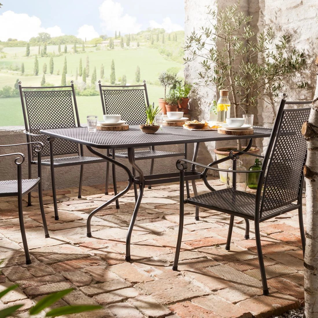 Royal Garden Excelsior Hochlehner-Stapelsessel Metall Eisengrau 4 Royal Garden Excelsior Hochlehner-Stapelsessel Metall Eisengrau - Image 4