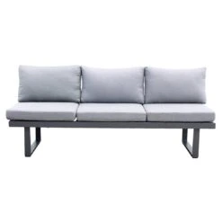 Acamp Hollywood Gartenliege Aluminium/Polster Anthrazit/Silbergrau -Gartenmöbel Verkauf acamp hollywood loungeliege aluminium polster 1434634 3