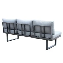 Acamp Hollywood Gartenliege Aluminium/Polster Anthrazit/Silbergrau -Gartenmöbel Verkauf acamp hollywood loungeliege aluminium polster 1434634 5