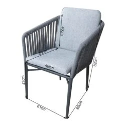 Acamp Manhattan Gartensessel Aluminium/Rope/Polster Anthrazit/Silbergrau 15 Acamp Manhattan Gartensessel Aluminium/Rope/Polster Anthrazit/Silbergrau -Gartenmöbel Verkauf acamp manhattan diningsessel aluminium rope polster 1258447 8