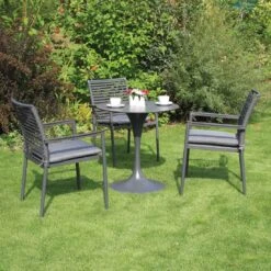 Acamp New Jersey Stapelsessel Aluminium/Rope Anthrazit/Dunkelgrau -Gartenmöbel Verkauf acamp new jersey stapelsessel aluminium rope 1351870 3