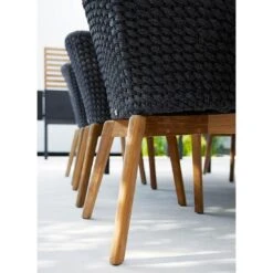 Cane-Line Peacock Gartensessel Teak/Rope Dark Grey/Natur -Gartenmöbel Verkauf cane line peacock gartensessel teak aluminium rope 1465038 6