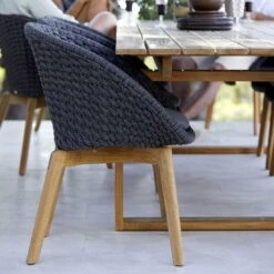 Cane-Line Peacock Gartensessel Teak/Rope Dark Grey/Natur -Gartenmöbel Verkauf cane line peacock gartensessel teak aluminium rope 1465038 8