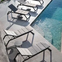 Cane-Line Siesta Gartenliege Aluminium/Sunbrella Grey -Gartenmöbel Verkauf cane line siesta gartenliege aluminium sunbrella 1465181 7