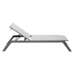 Cane-Line Siesta Gartenliege Aluminium/Textilene Light Grey -Gartenmöbel Verkauf cane line siesta gartenliege aluminium sunbrella 1465192 5