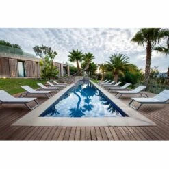 Cane-Line Siesta Gartenliege Aluminium/Textilene Light Grey -Gartenmöbel Verkauf cane line siesta gartenliege aluminium sunbrella 1465192 8