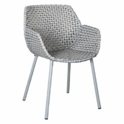Cane-Line Vibe Gartensessel Stahl/Geflecht Light Grey/Grey/Taupe