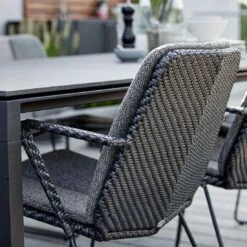 Cane-Line Vision Stapelstuhl Stahl/Geflecht Black/Graphite -Gartenmöbel Verkauf cane line vision stapelstuhl stahl geflecht 1465500 6