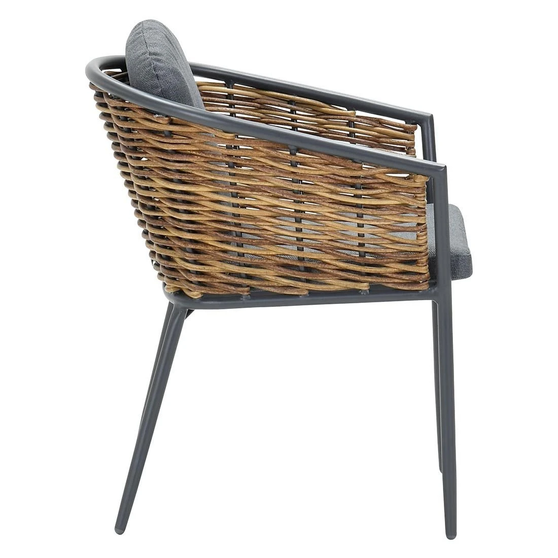 Garden Impressions Bali Gartensessel Aluminium/Rattan Carbon Black/Mystic Grey 3 Garden Impressions Bali Gartensessel Aluminium/Rattan Carbon Black/Mystic Grey - Image 3