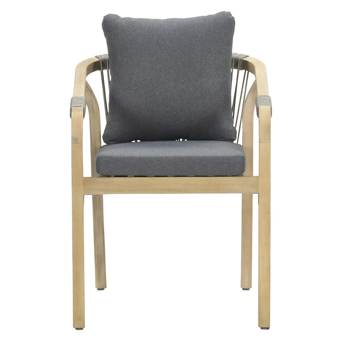 Garden Impressions Santos Gartensessel Akazie/Polster Akazie White Wash/Anthrazit 2 Garden Impressions Santos Gartensessel Akazie/Polster Akazie White Wash/Anthrazit - Image 2