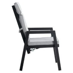 Hartman Ancona Gartensessel Aluminium/ Olefin Schwarz/Hellgrau -Gartenmöbel Verkauf hartman ancona diningsessel aluminium olefin 1372165 3