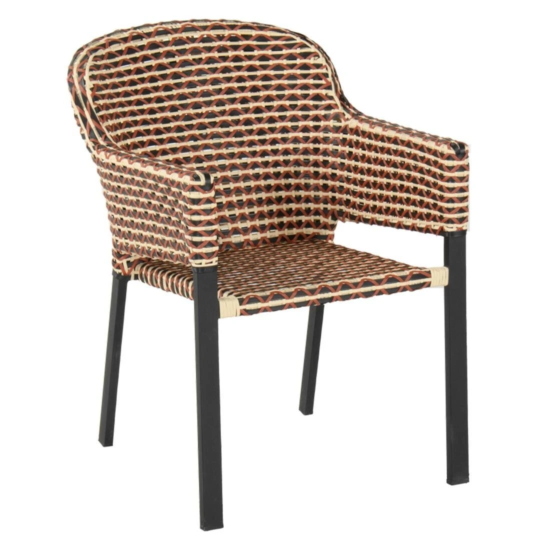 Hartman Kelly Gartensessel Aluminium/Rope Coral/Schwarz 1 Hartman Kelly Gartensessel Aluminium/Rope Coral/Schwarz