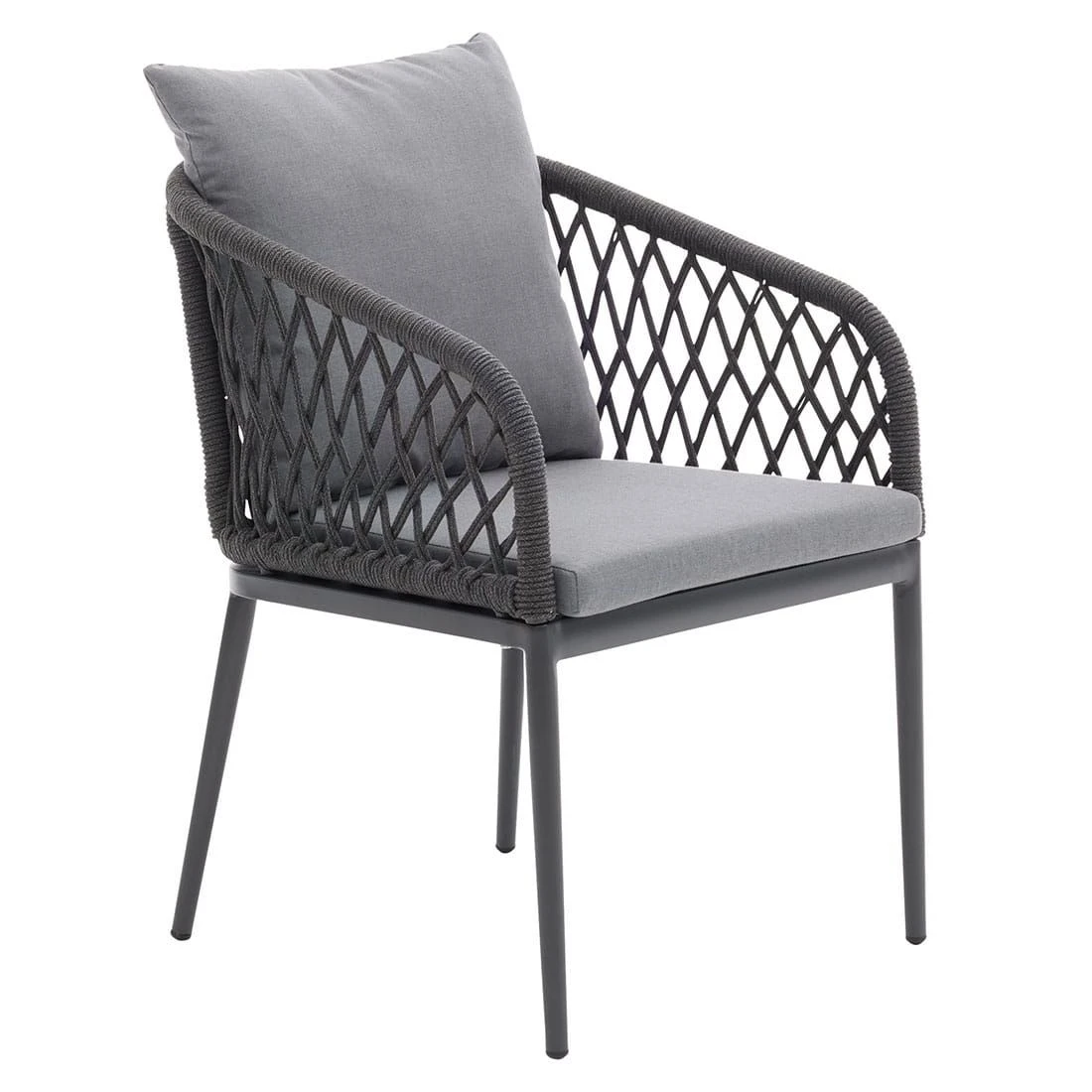 Interliving 7004 Armlehnstuhl Aluminium/Polypropylen Anthrazit/Grau 1 Interliving 7004 Armlehnstuhl Aluminium/Polypropylen Anthrazit/Grau