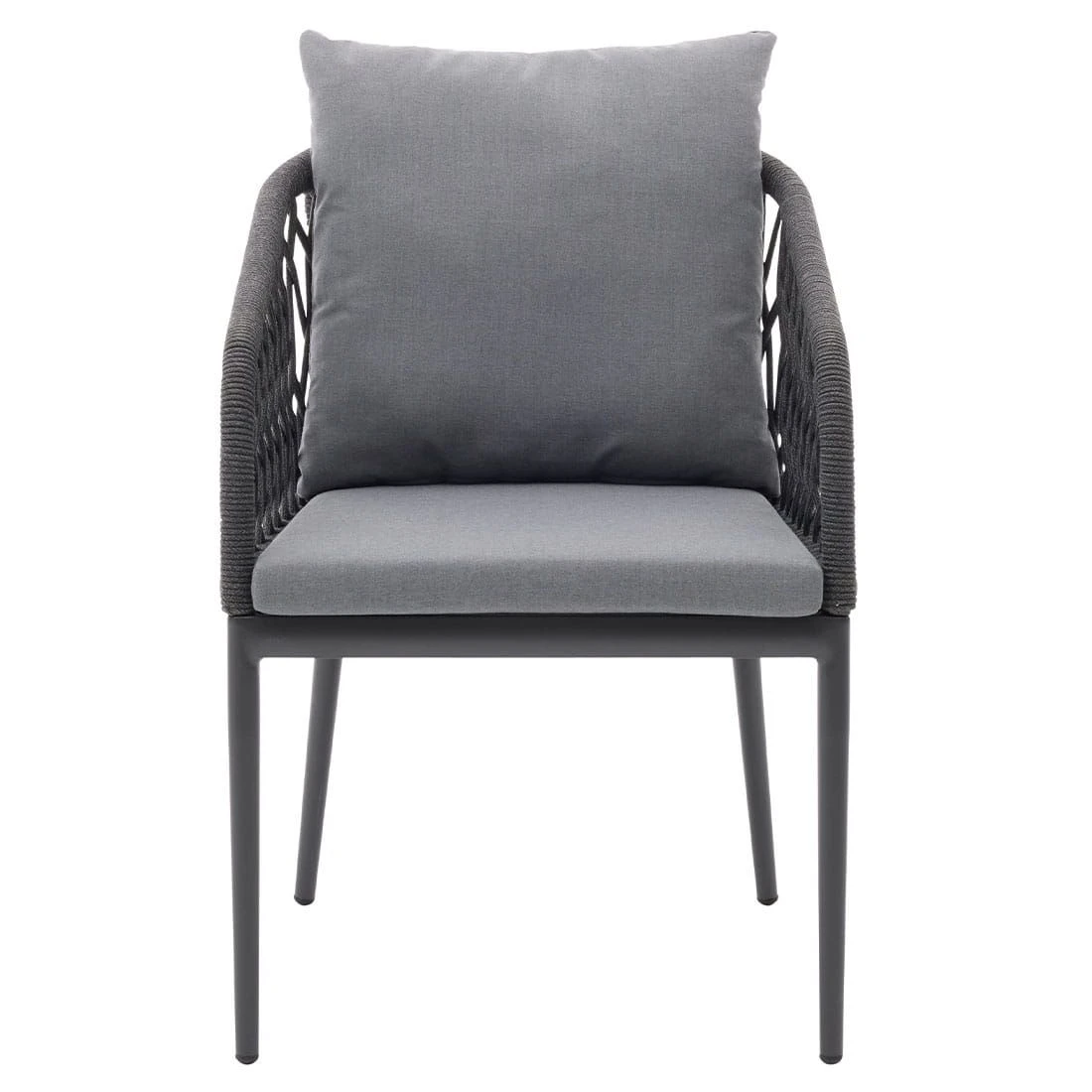 Interliving 7004 Armlehnstuhl Aluminium/Polypropylen Anthrazit/Grau 2 Interliving 7004 Armlehnstuhl Aluminium/Polypropylen Anthrazit/Grau - Image 2