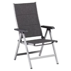 Kettler Basic Plus Klappsessel Aluminium/Outdoorgewebe Silber/Anthrazit Meliert -Gartenmöbel Verkauf kettler basic plus klappsessel aluminium outdoorgewebe 1369283 1