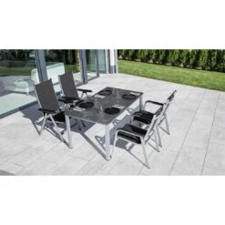 Kettler Basic Plus Klappsessel Aluminium/Outdoorgewebe Silber/Anthrazit Meliert -Gartenmöbel Verkauf kettler basic plus klappsessel aluminium outdoorgewebe 1369283 2