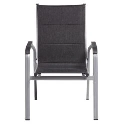 Kettler Basic Plus Pad Stapelsessel Aluminium/Outdoorgewebe Silber/Anthrazit Meliert -Gartenmöbel Verkauf kettler basic plus pad stapelsessel alu outdoorgewebe 1369305 3